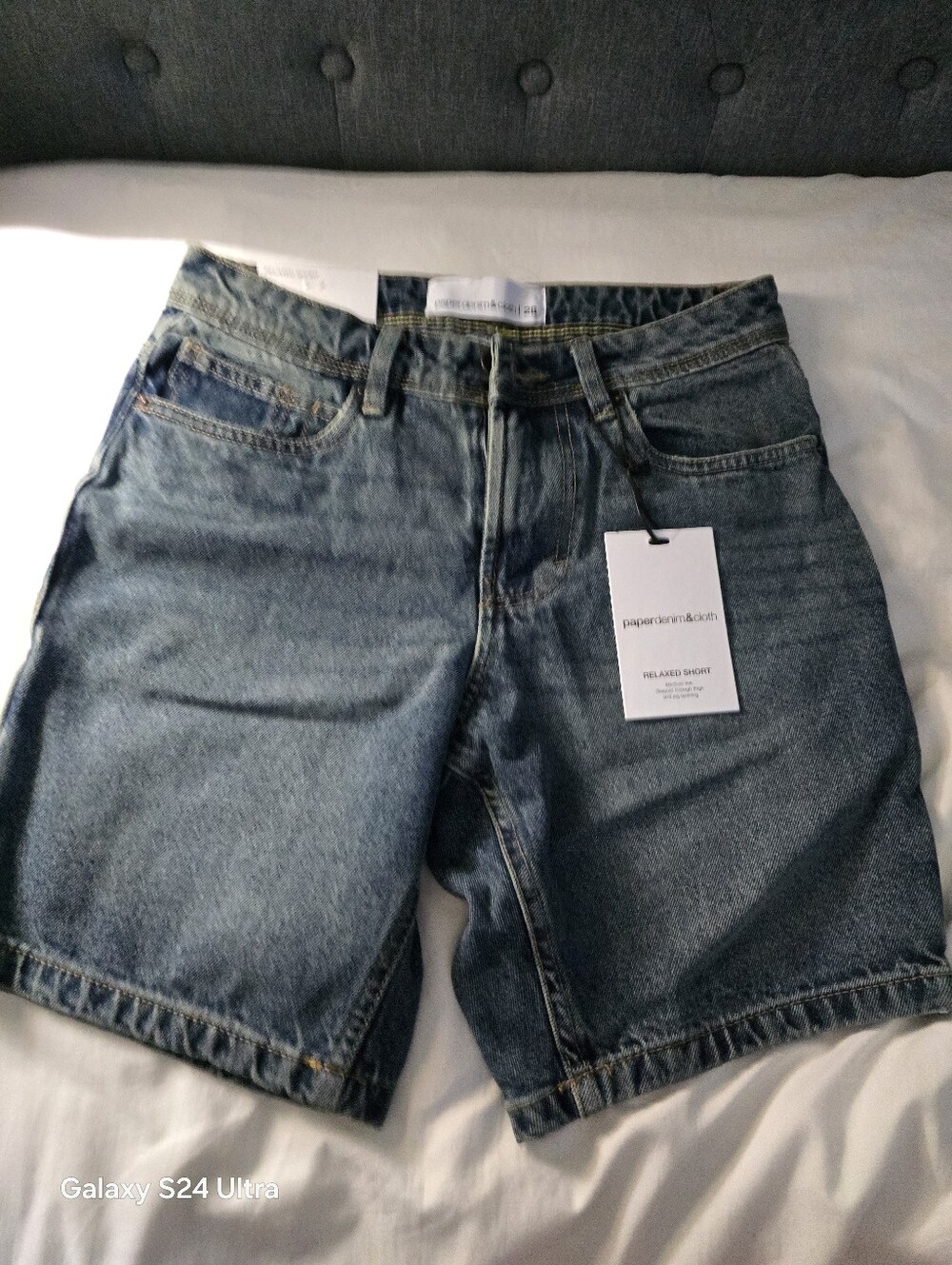 Paper Denim & Cloth Men's Relaxed Shorts Size 28 Blue Denim 100% Cotton NWT